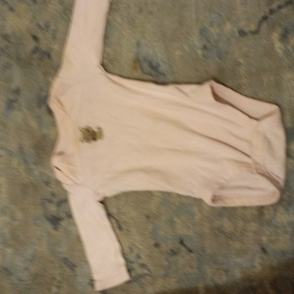 Pink babu button bottom shirt